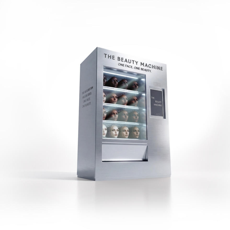 Dove Beauty Machine Image with different faces in