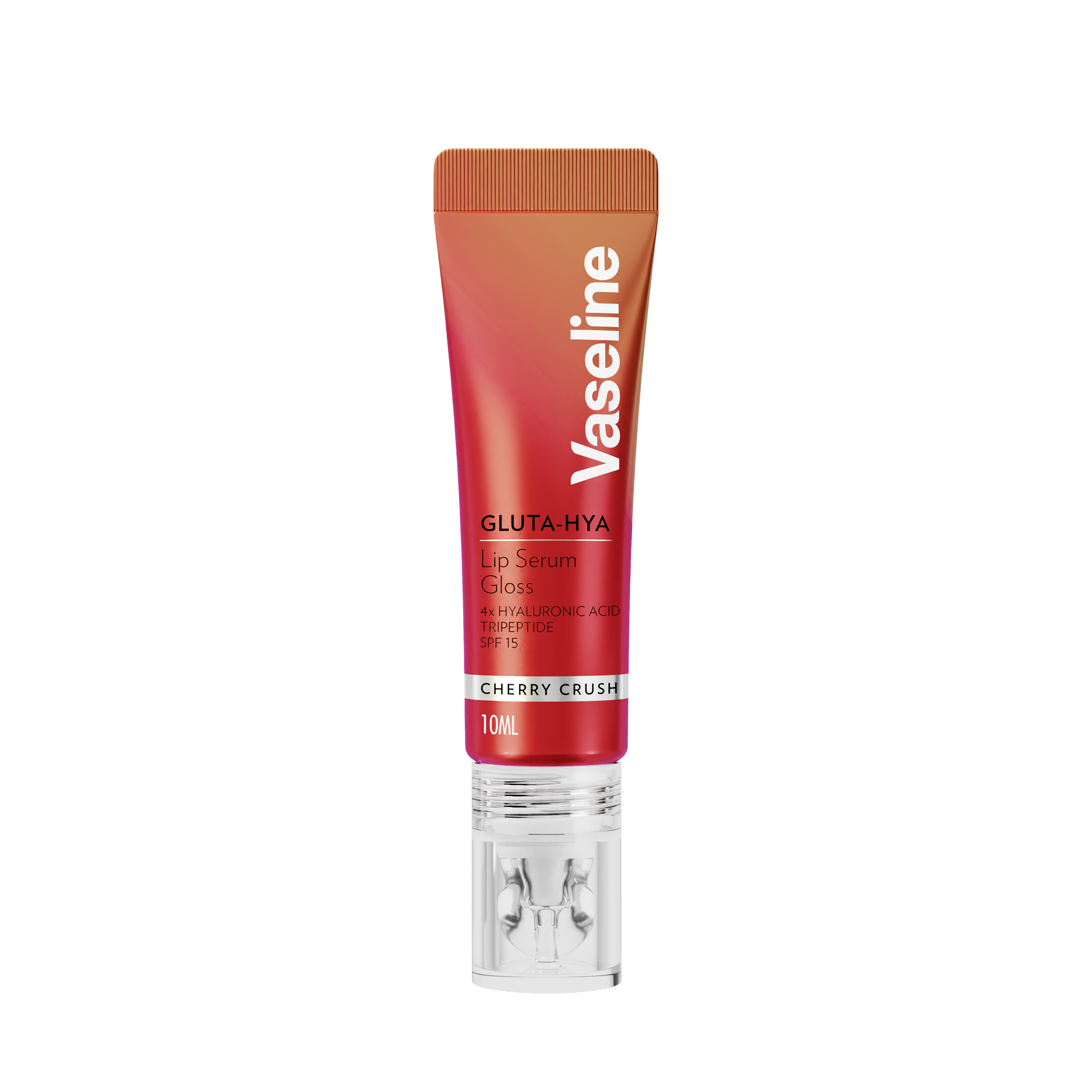 Vaseline Gluta Hya Serum Gloss Tinted Lip Care Cherry Crush 10ml FOP Pack packshot