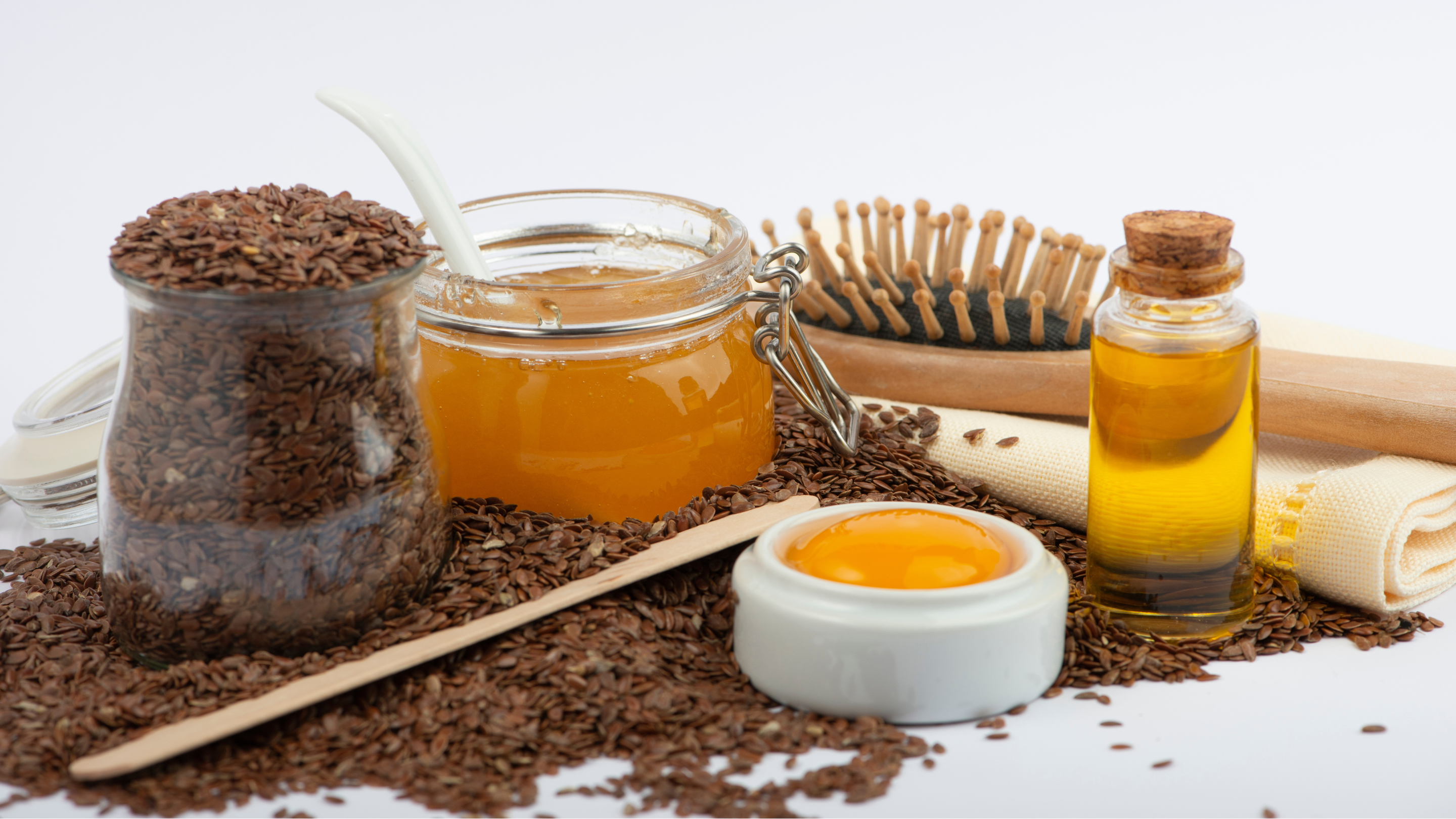 3. Flaxseed Hair Mask