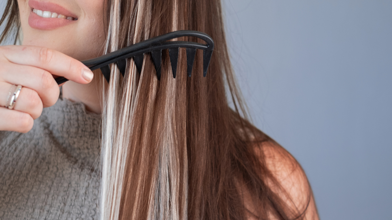 Use a Wide-Tooth Comb: