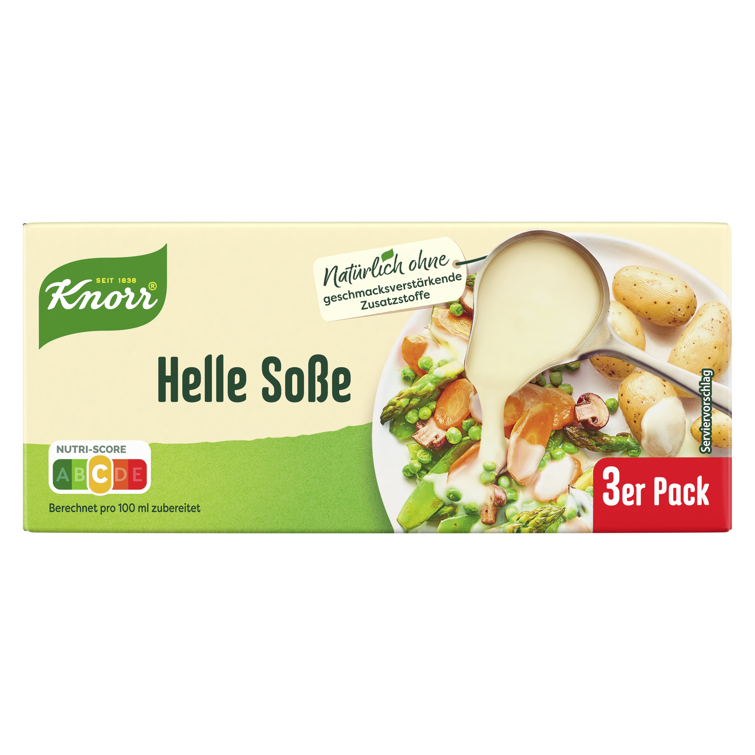 Knorr Helle Soße ergibt 3 x 250 ml packshot