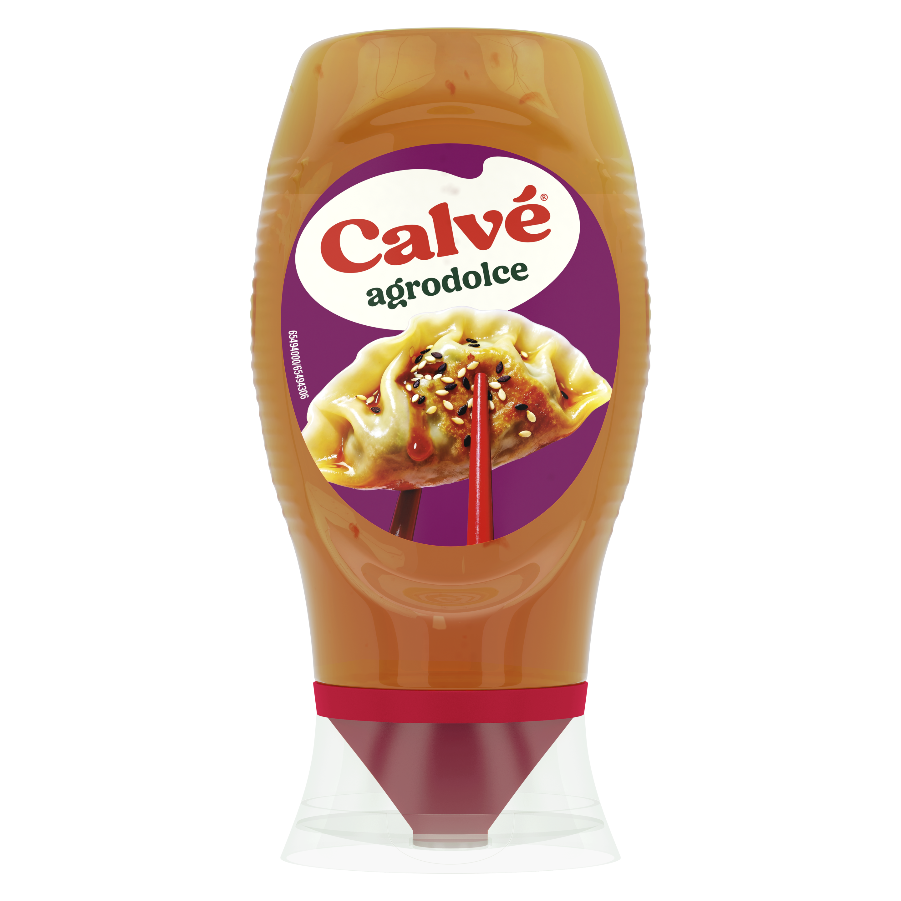 La Salsa Agro & Dolce Calvé è il perfetto equilibrio tra dolcezza e vivacità per i tuoi piatti esotici packshot