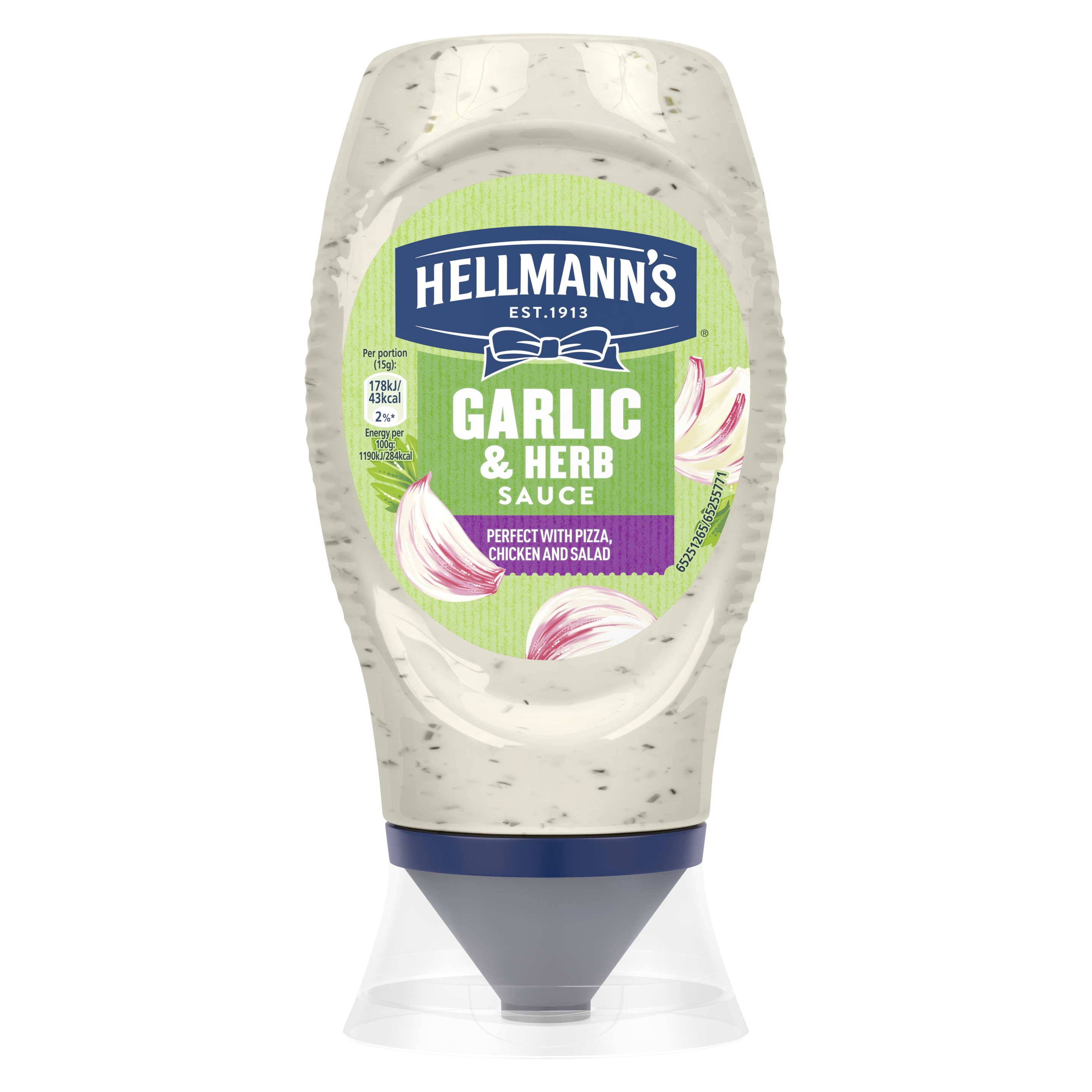 Hellmann's Sauce Garlic and Herb 250ml packshot