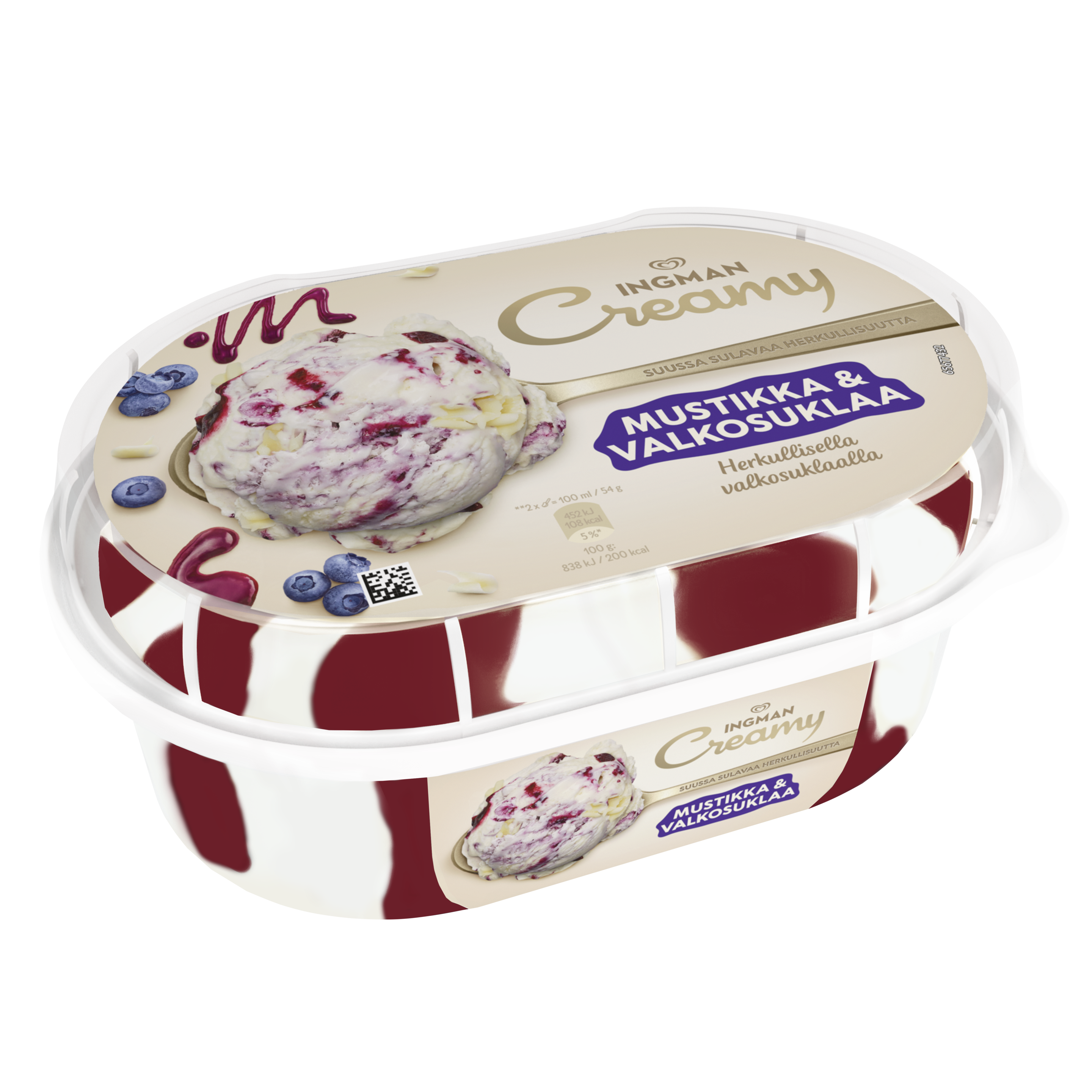 Ingman Creamy Mustikka & Valkosuklaa packshot