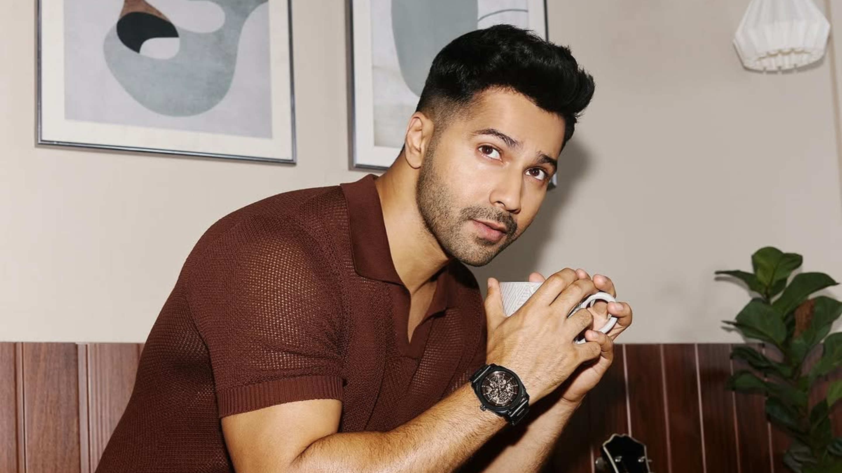 Textured Short Quiff with Burst Fade: