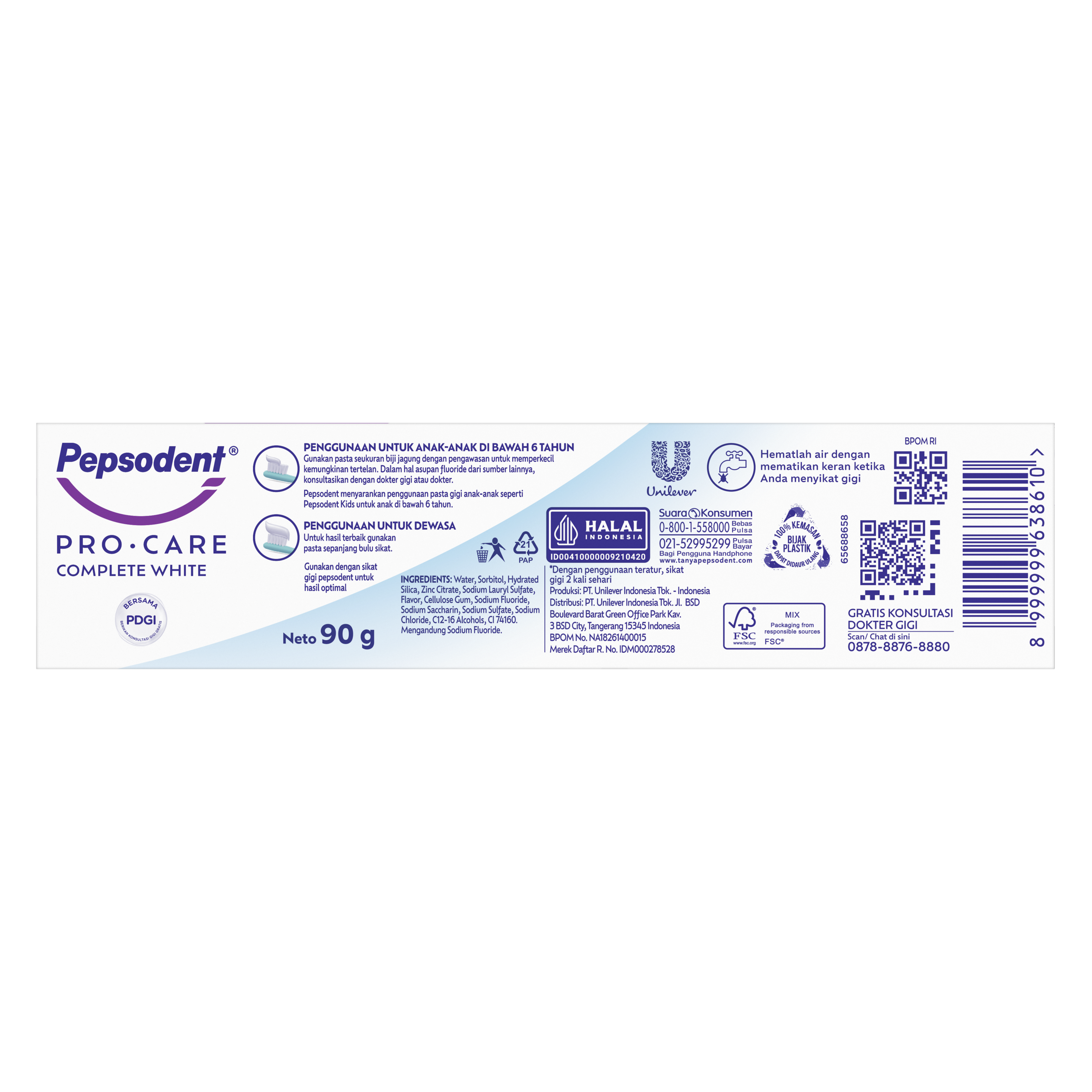 Pepsodent PRO CARE Complete White