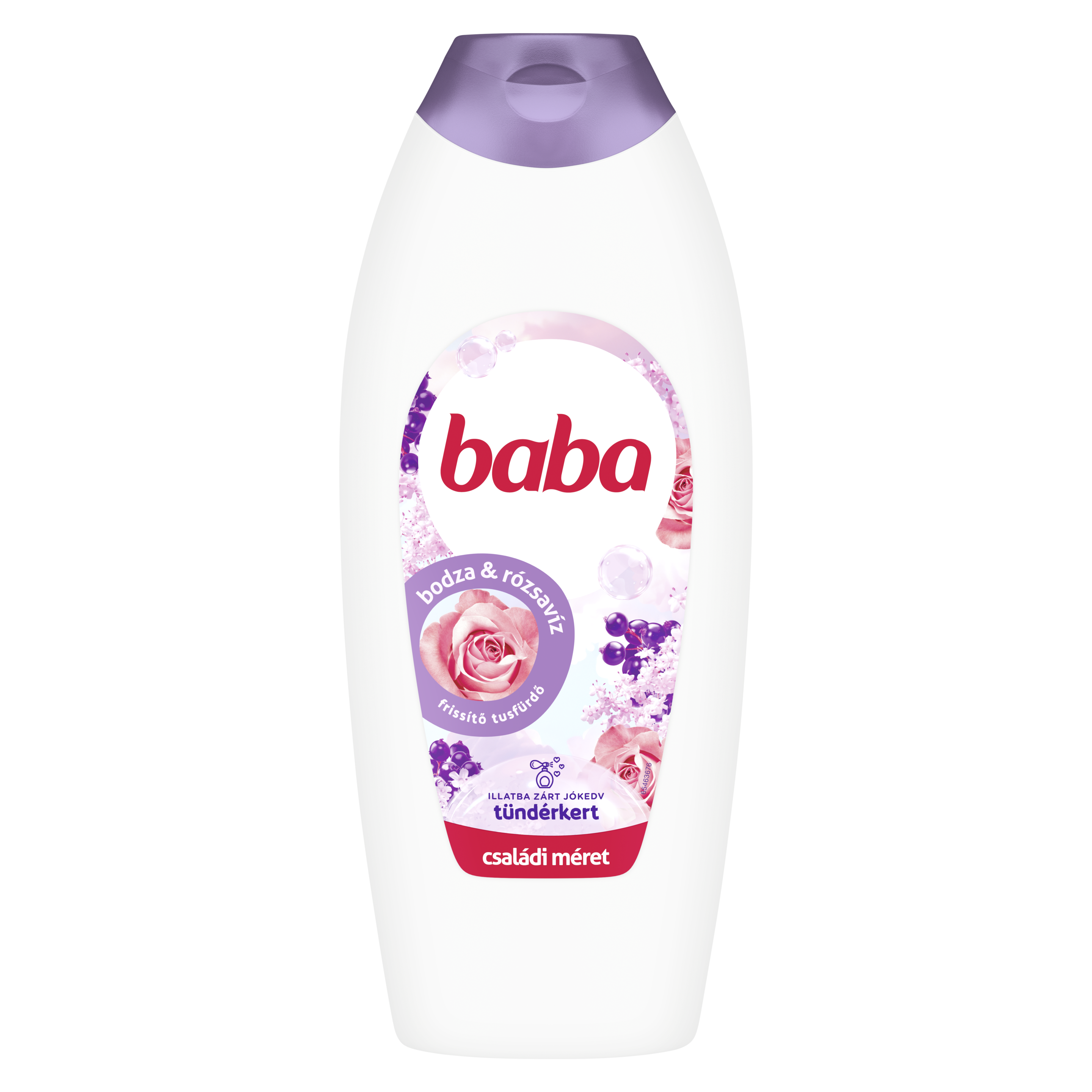Baba tusfürdő bodza és rózsavíz 750 ml packshot