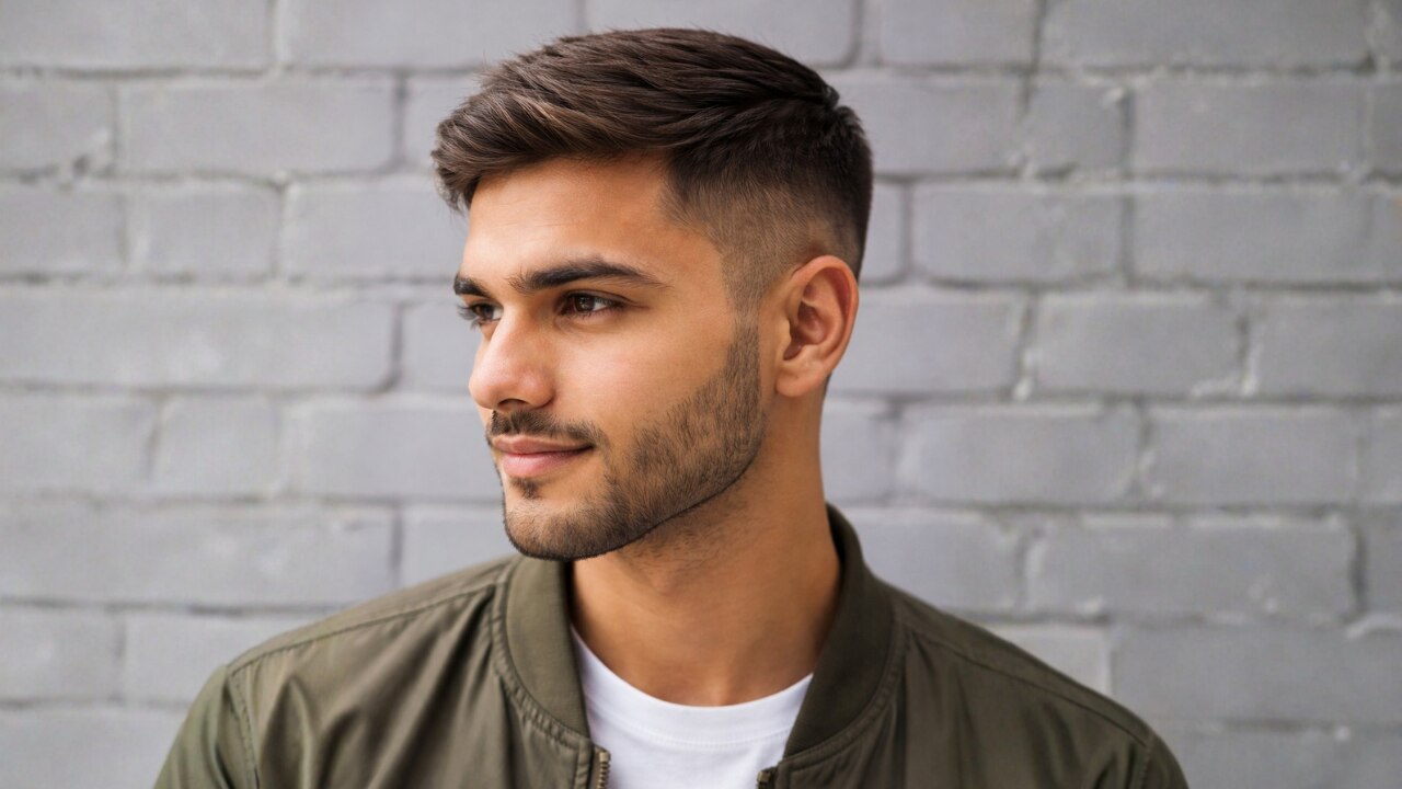19. Side-Swept Crew Cut