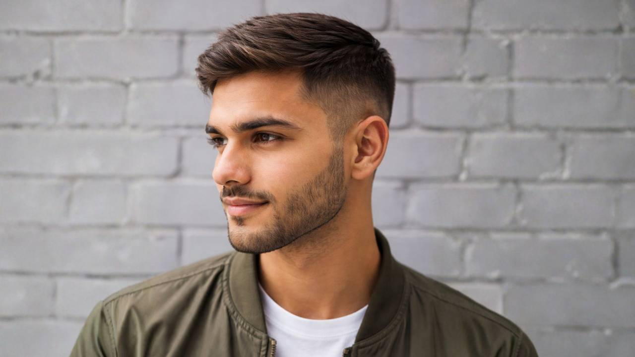 19. Side-Swept Crew Cut