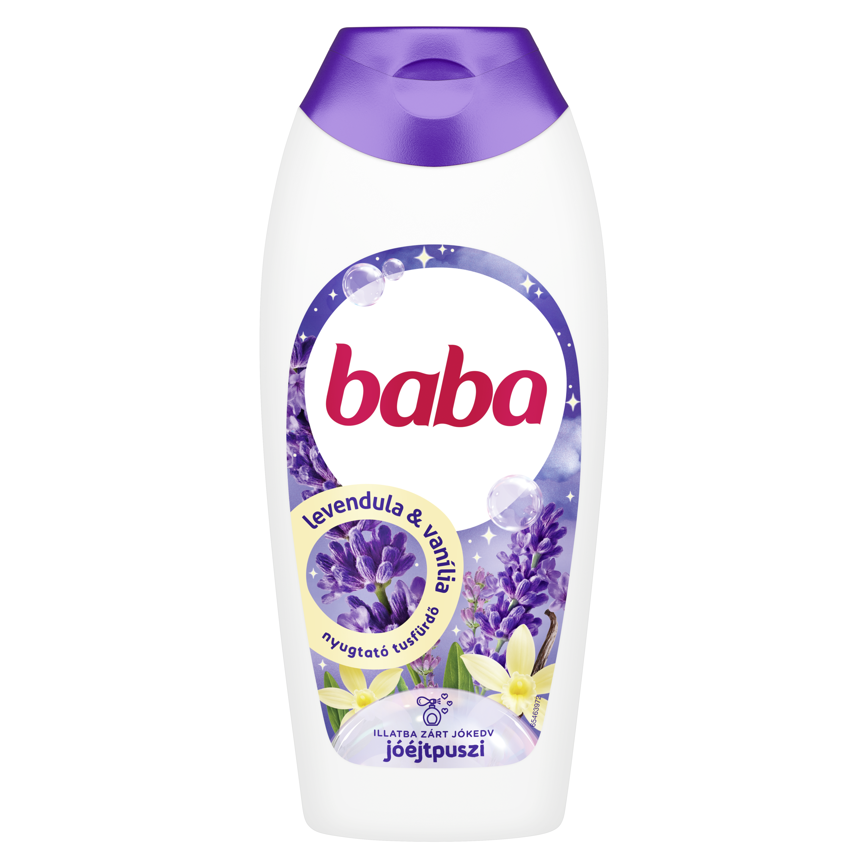 Baba tusfürdő levendula és vanília 400 ml packshot