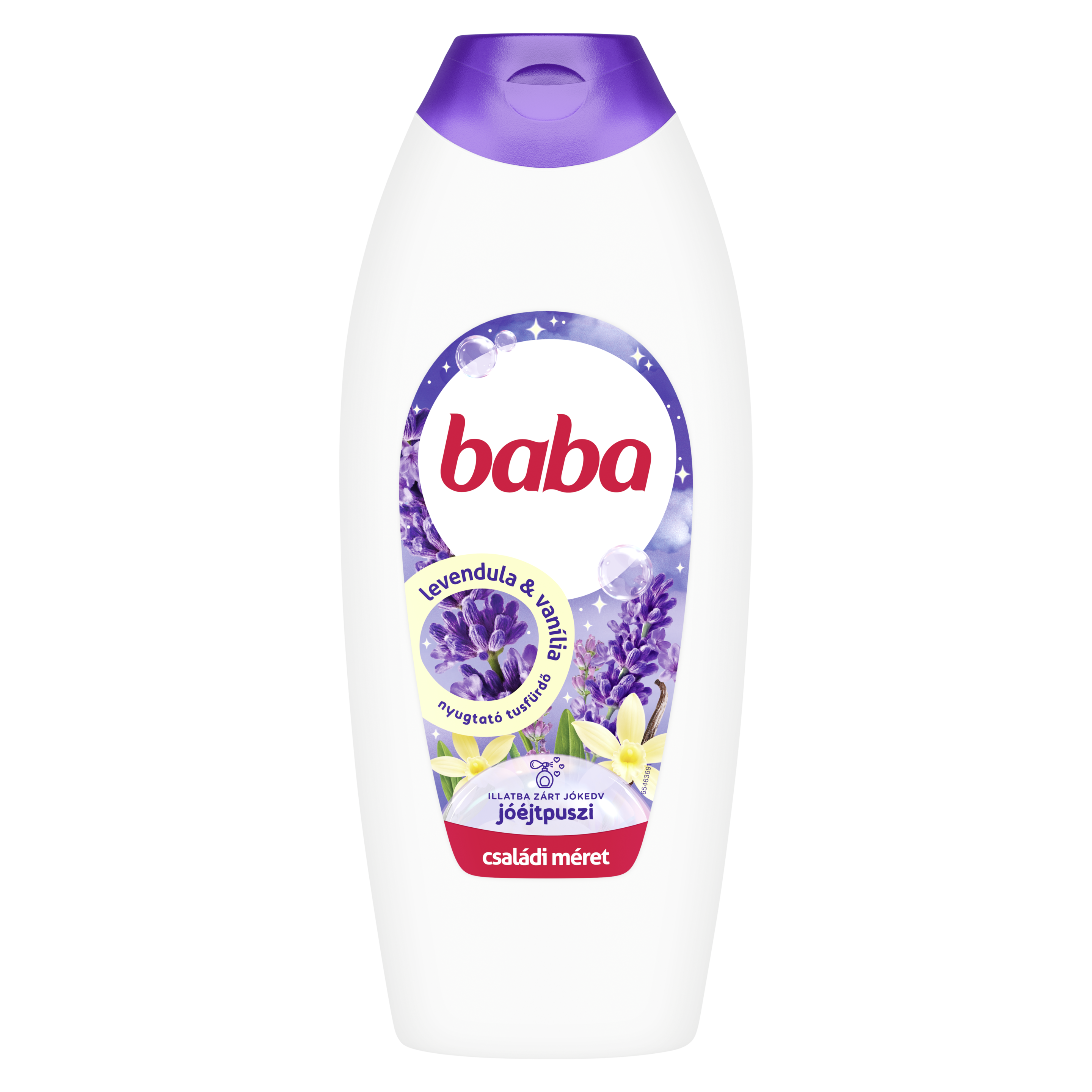 Baba tusfürdő levendula és vanília 750 ml packshot