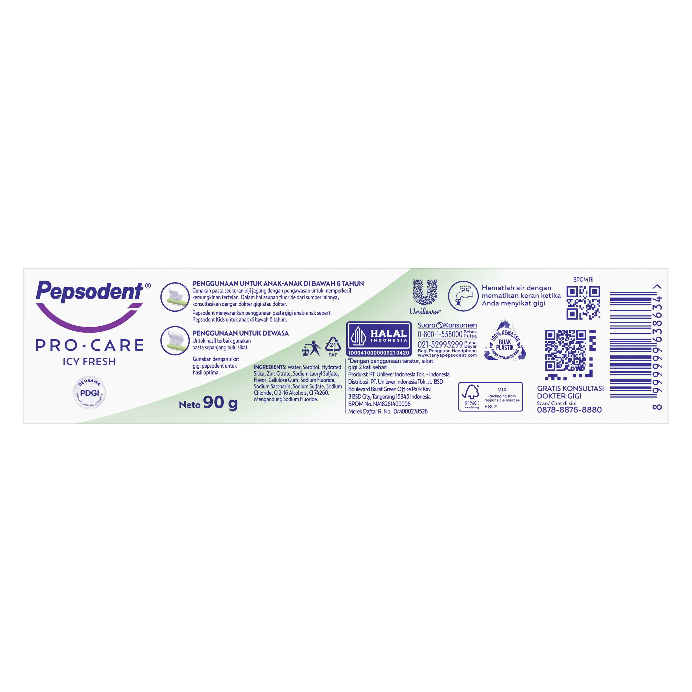 Pepsodent PRO CARE Icy Fresh