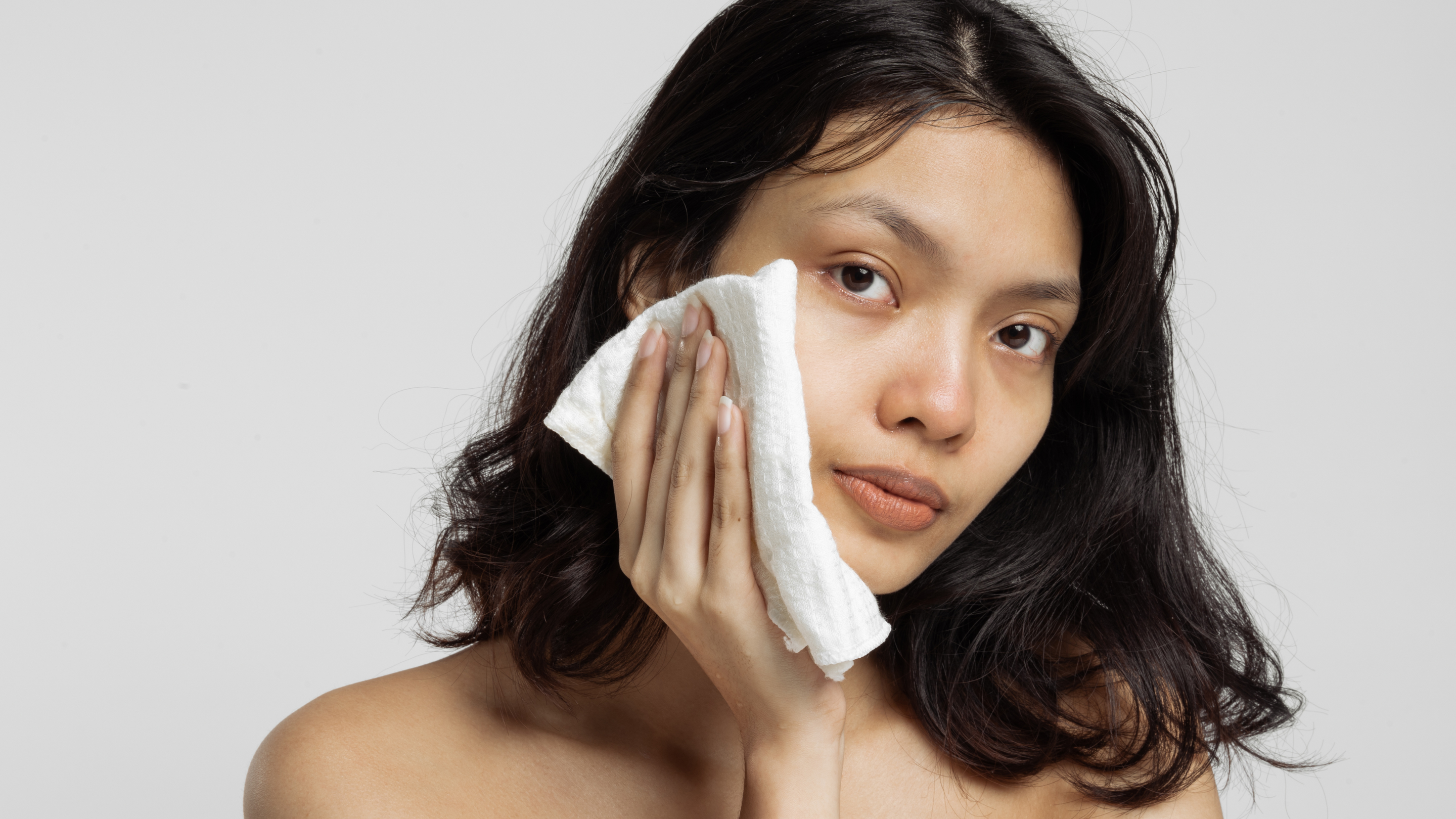 Step 1: Start with Damp Skin