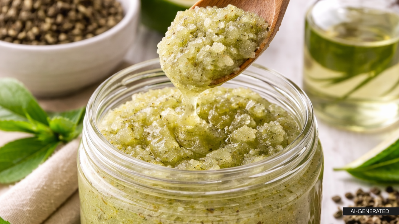 2. Green Tea and Sugar Scrub