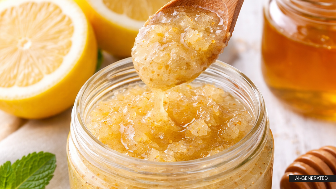 3. Lemon and Sugar Glow Scrub