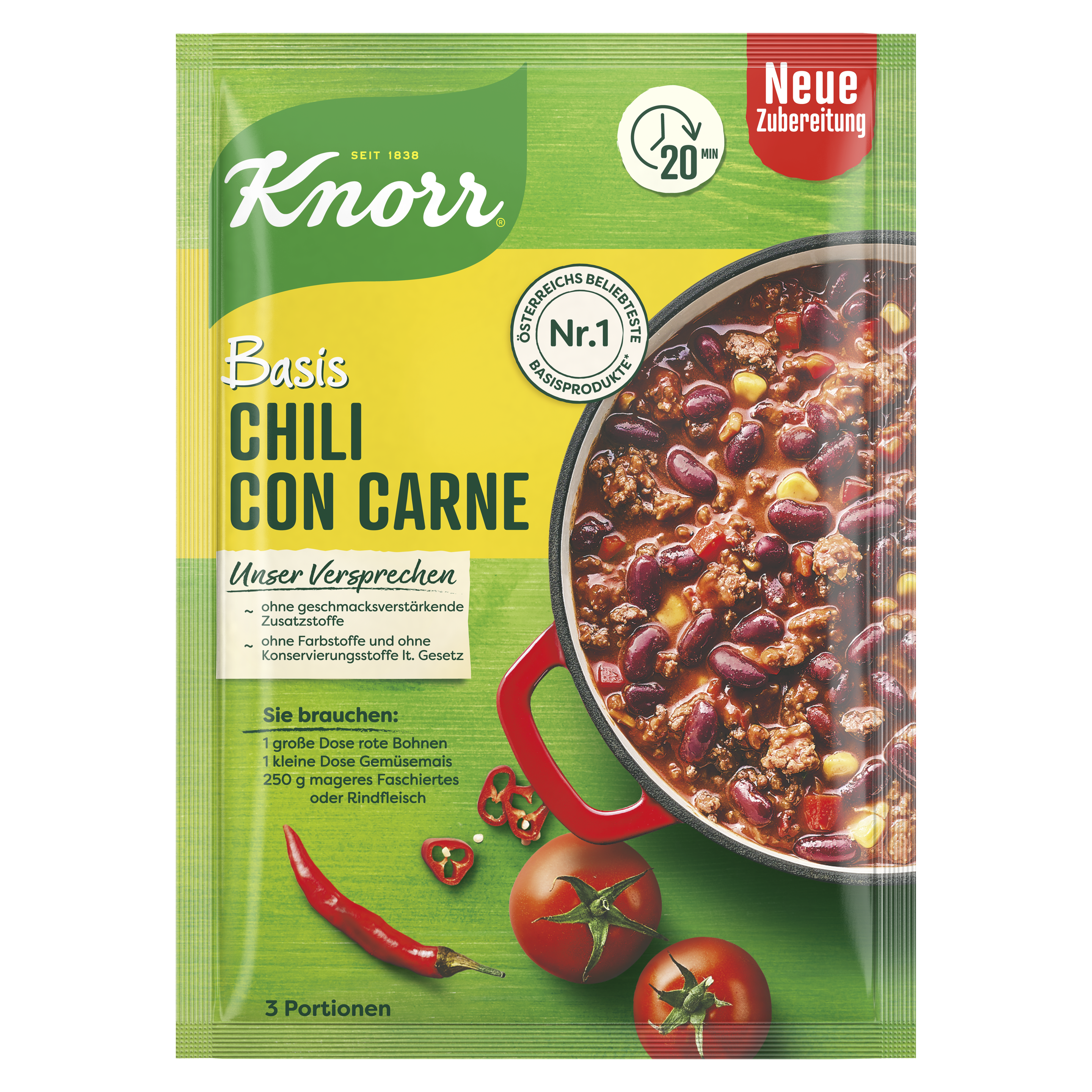 Knorr Basis Chili con Carne 3 Portionen packshot