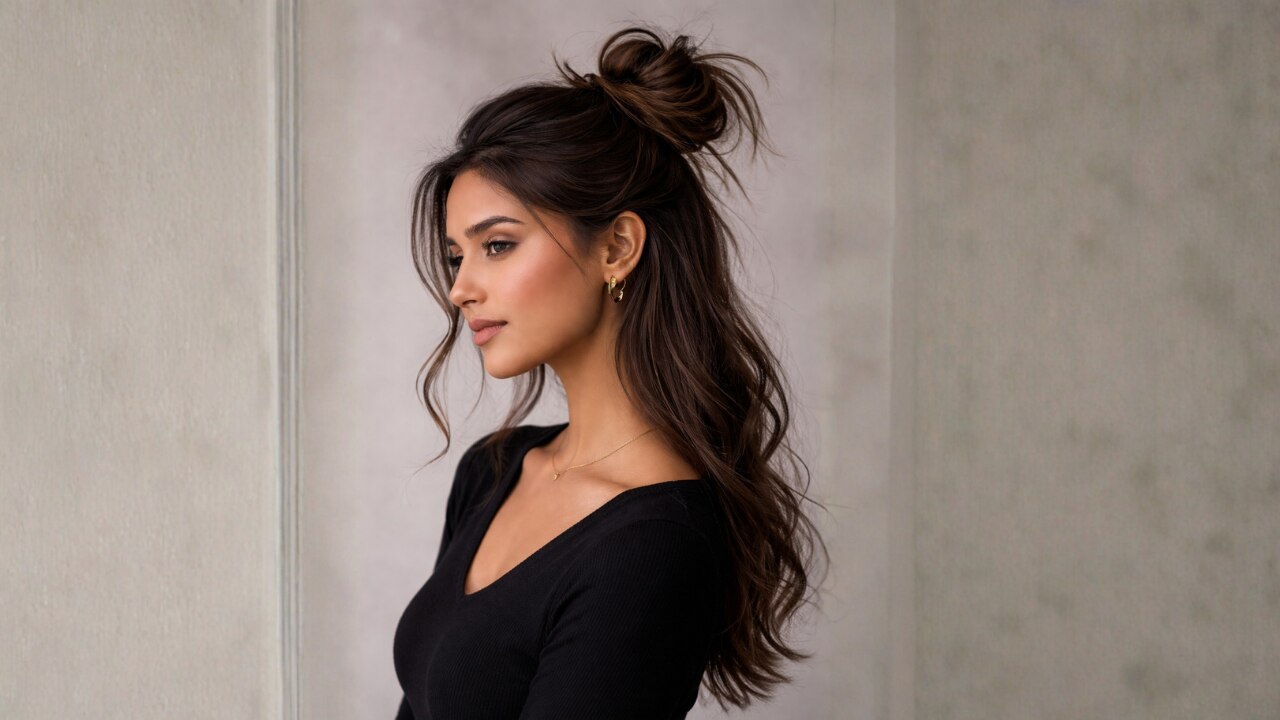 4. Half-Up Top Knot