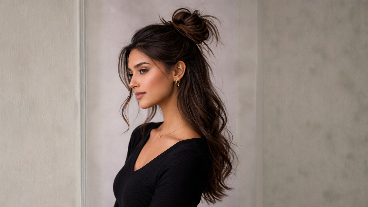 4. Half-Up Top Knot