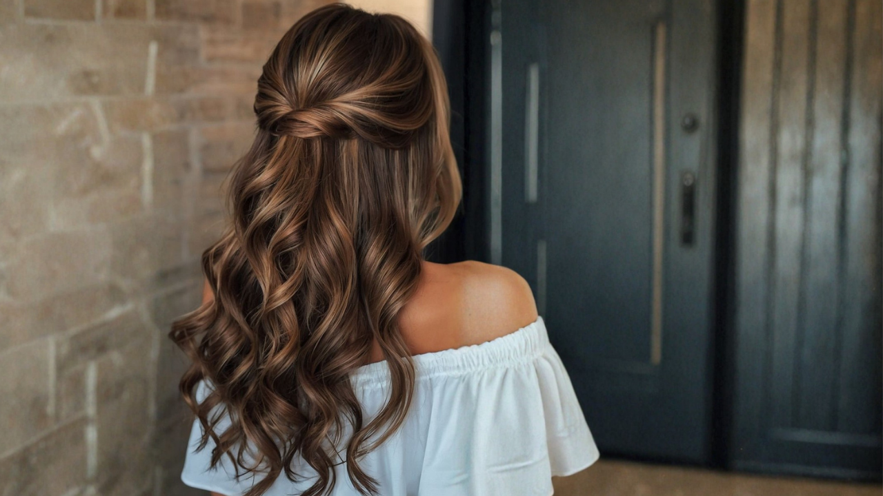 10. Half-Up Half-Down Twist