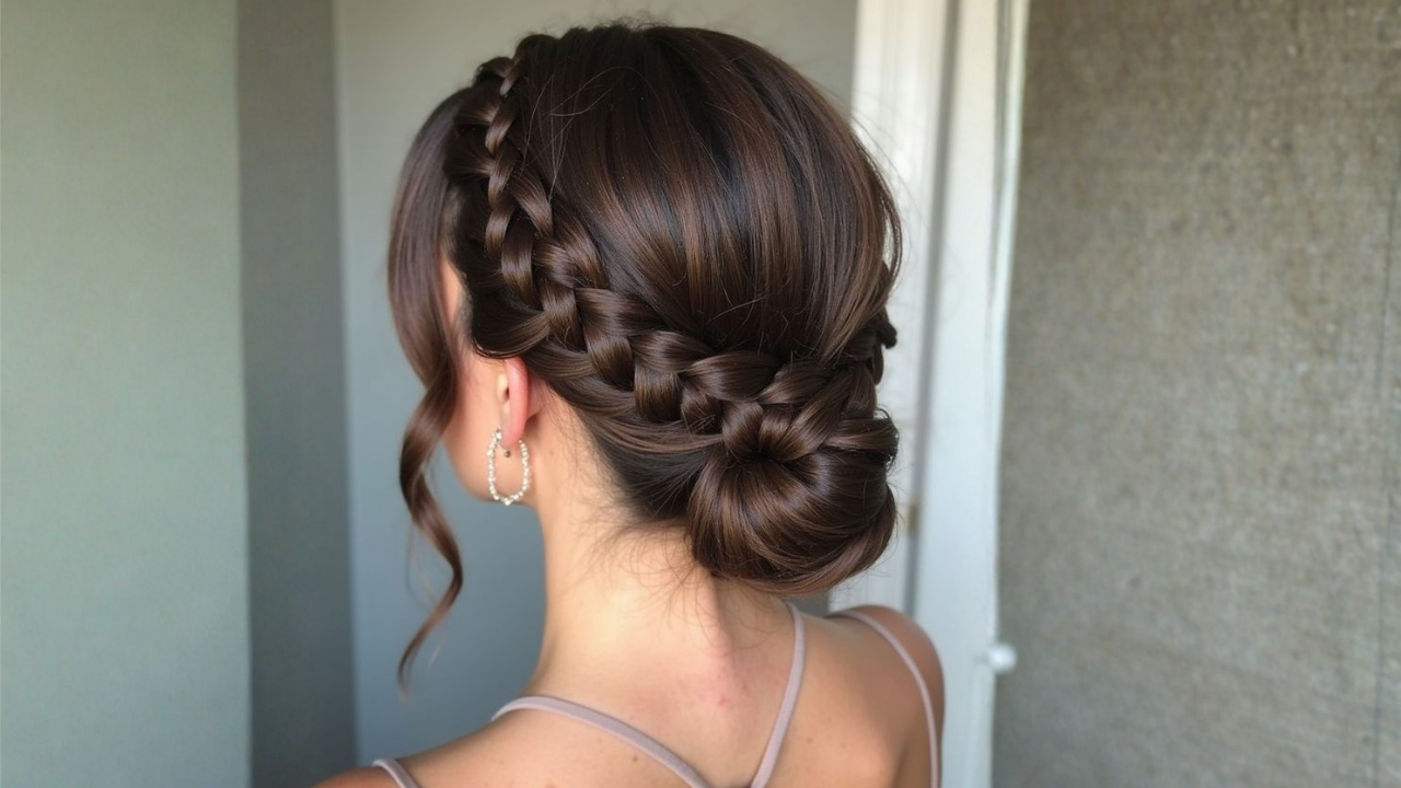 13. Low Braided Bun