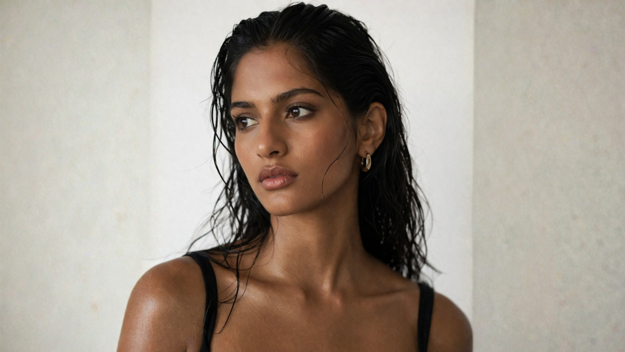 5. Slicked-Back Wet Look