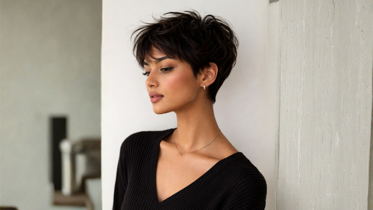 1. Textured Pixie Cut