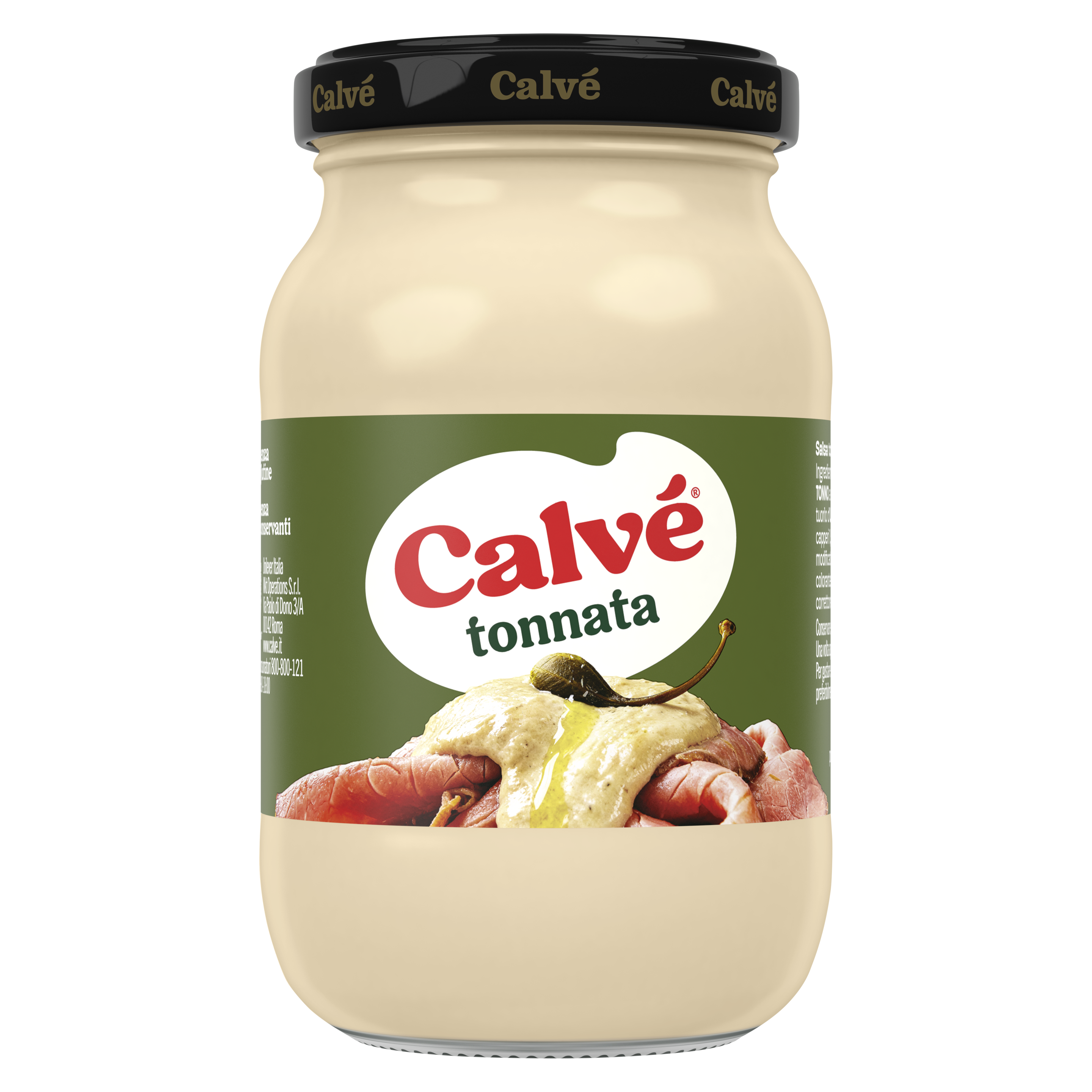 La Salsa Tonnata Calvé dona un gusto cremoso e delicato ai tuoi piatti a base di  carni bianche packshot