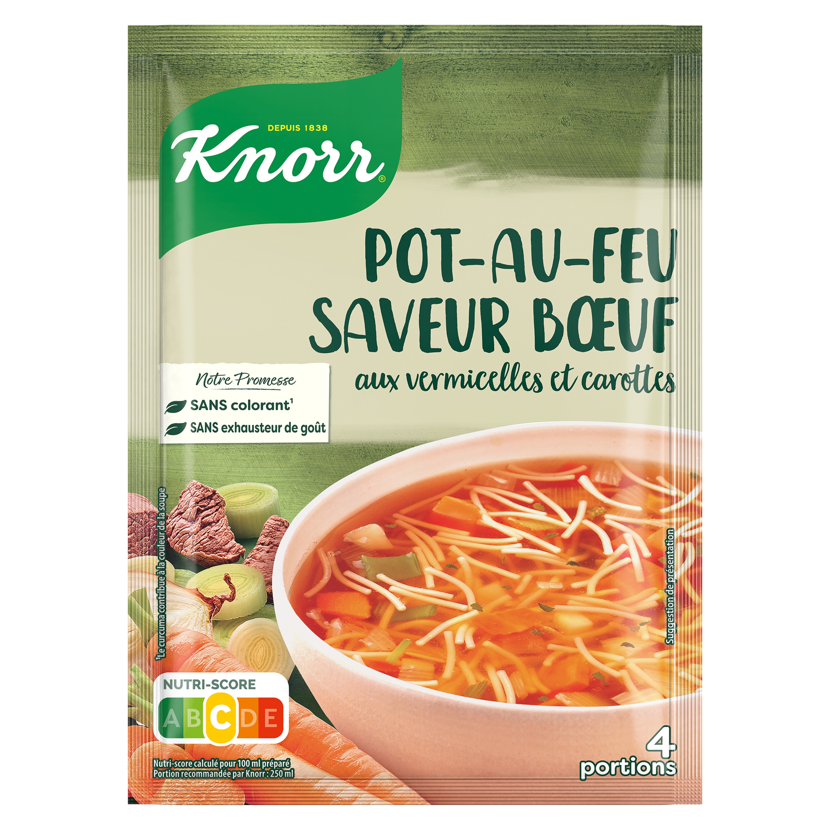 Soupe Pot-au-Feu aux Vermicelles et Carottes packshot