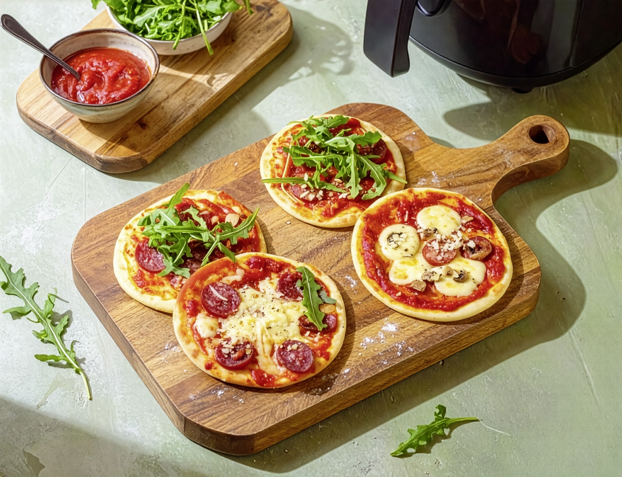 Pizza im Air Fryer 23 Min  recipe
