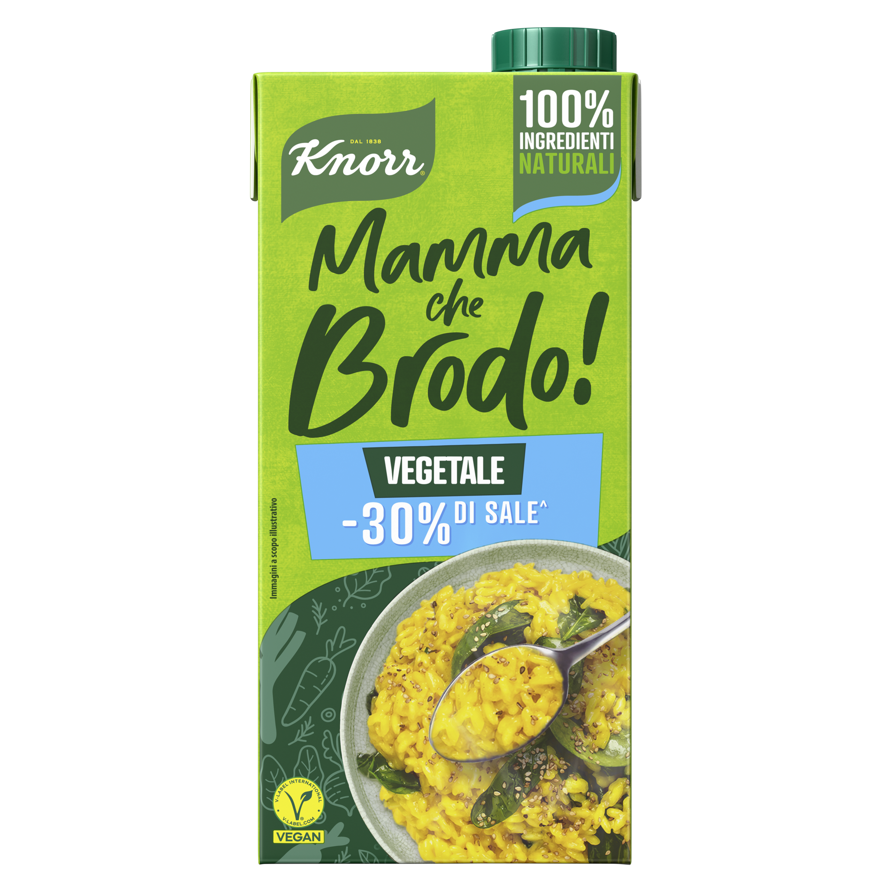 Brodo Liquido vegetali 100% Ingredienti Naturali packshot