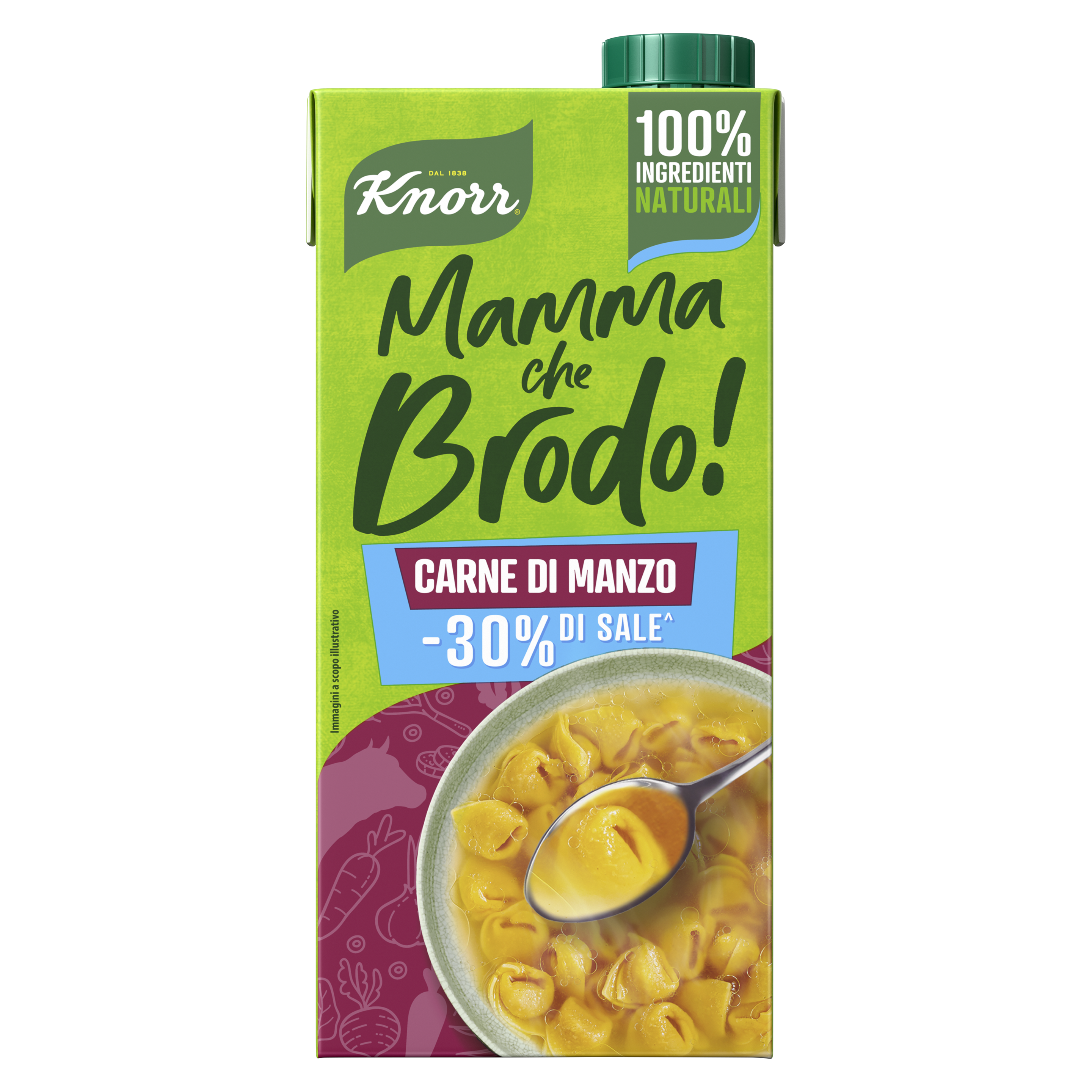 Brodo Liquido vegetali 100% Ingredienti Naturali packshot
