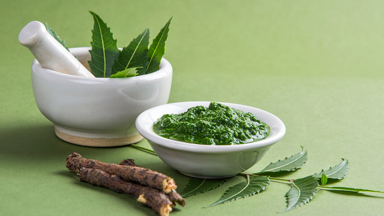 1. Neem and Tulsi Pack: