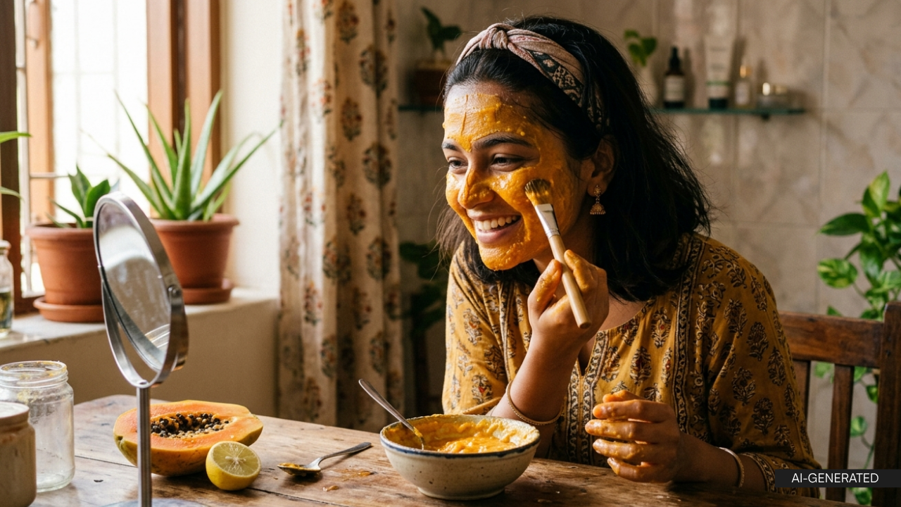 2. Papaya and Lemon Pack: