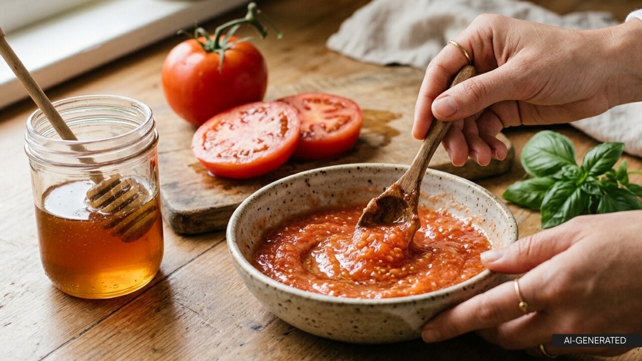 2. Tomato and Honey Pack: