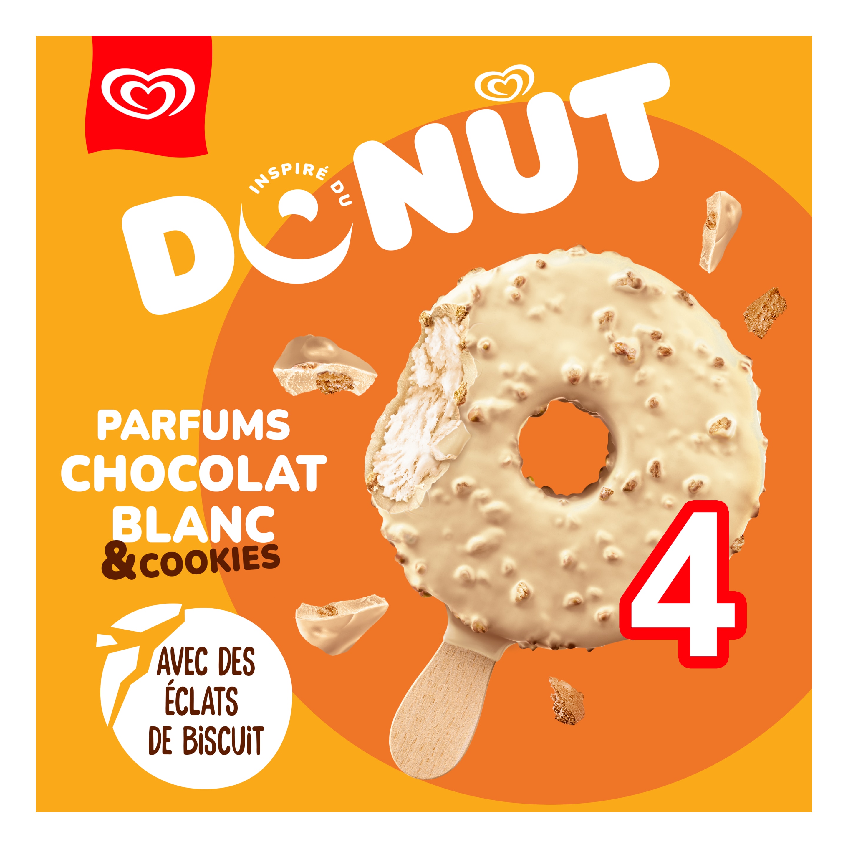Miko Donut Chocolat Blanc & Cookies packshot