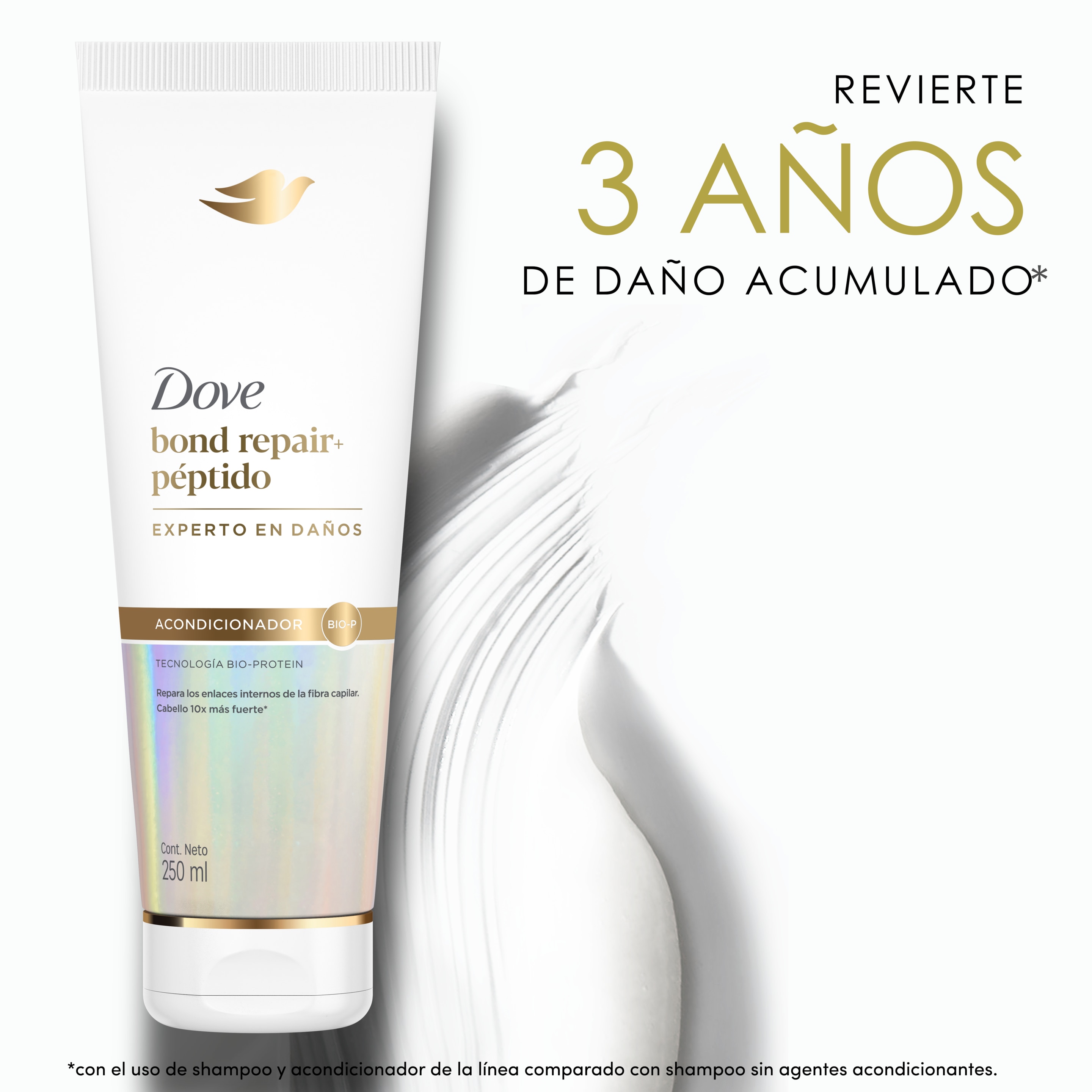 Acondicionador DOVE Bond Repair + Péptido 250 ml packshot