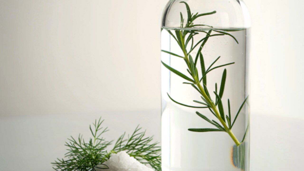 1. Rosemary Water Rinse