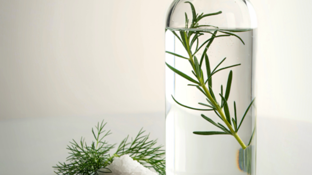 1. Rosemary Water Rinse