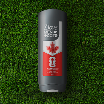 NETTOYANT CORPS, VISAGE ET CHEVEUX DOVE MEN+CARE SPORT CARE EN ÉDITION LIMITÉE DE LA FIFA, ACTIF + FRAIS