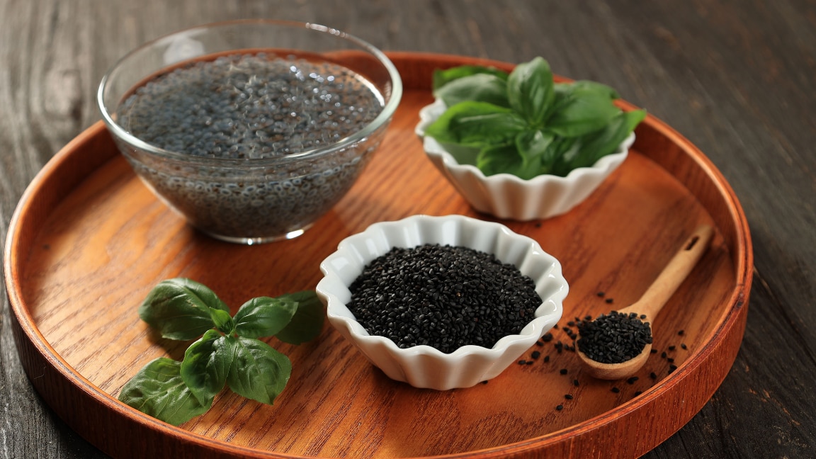 Basil Seeds vs Chia Seeds Nutrition and Benefits Comparison