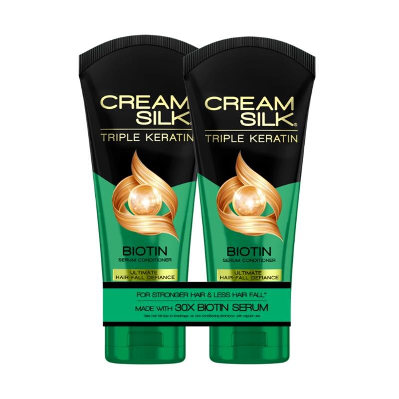 Cream Silk Triple Keratin Serum Conditioner Ultimate Hairfall Defiance