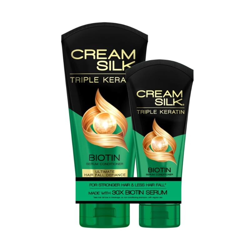 Cream Silk Triple Keratin Serum Conditioner Ultimate Hairfall Defiance