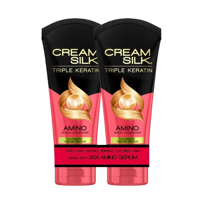 Cream Silk Triple Keratin Serum Conditioner Ultimate Color Revive