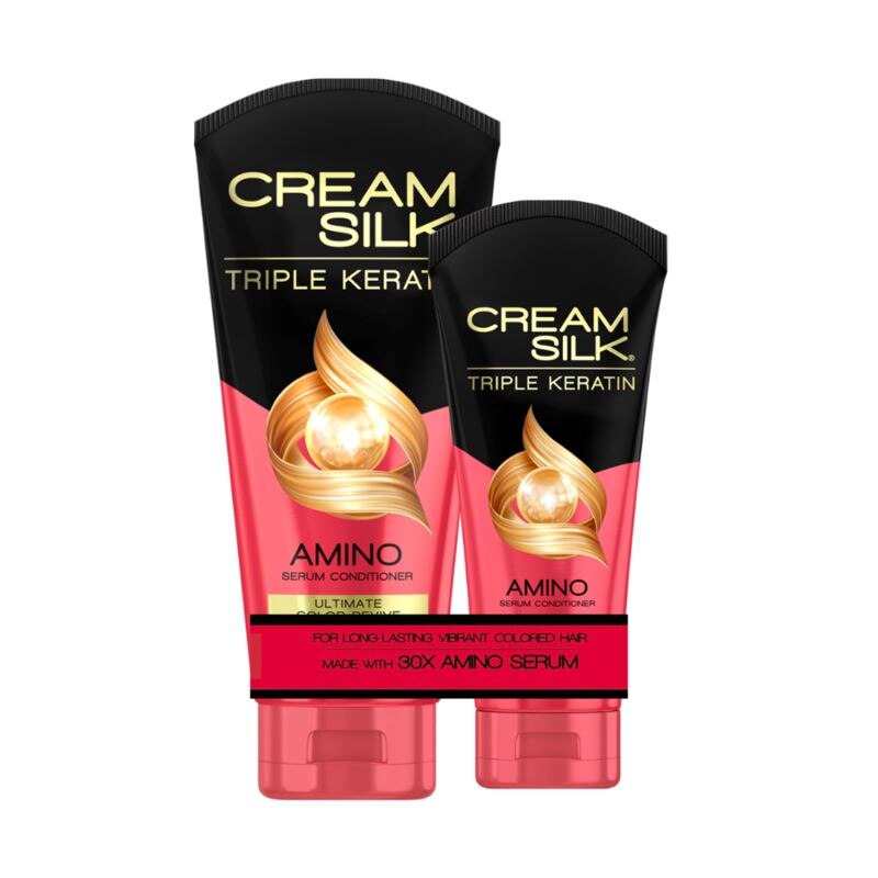 Cream Silk Triple Keratin Serum Conditioner Ultimate Color Revive
