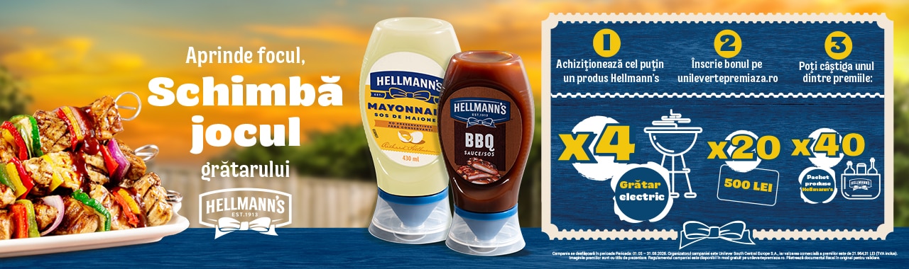 Aprinde focul, schimba jocul! Cu Hellmann's