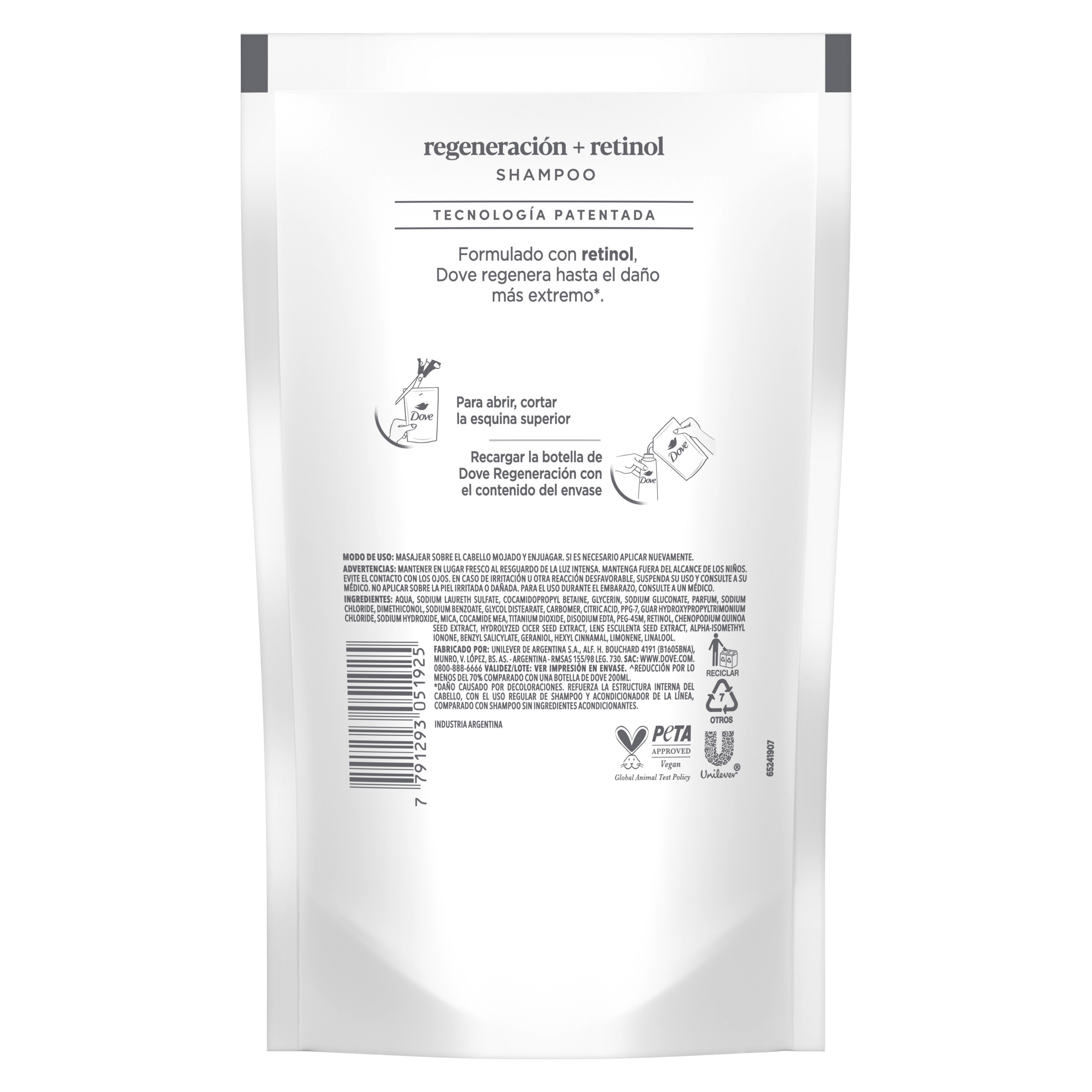 Shampoo Regeneración + Retinol
