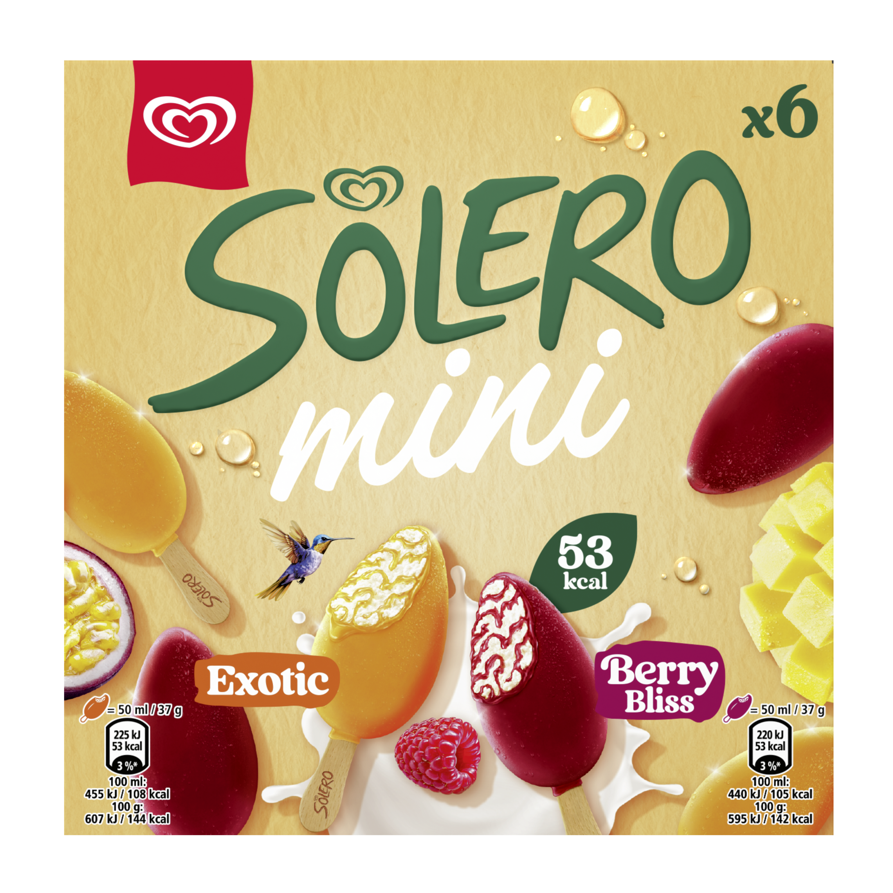 Solero Mini Exotic & Berry Bliss packshot