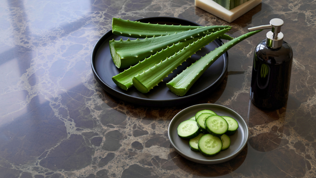 2. Cucumber & Aloe Vera Mask