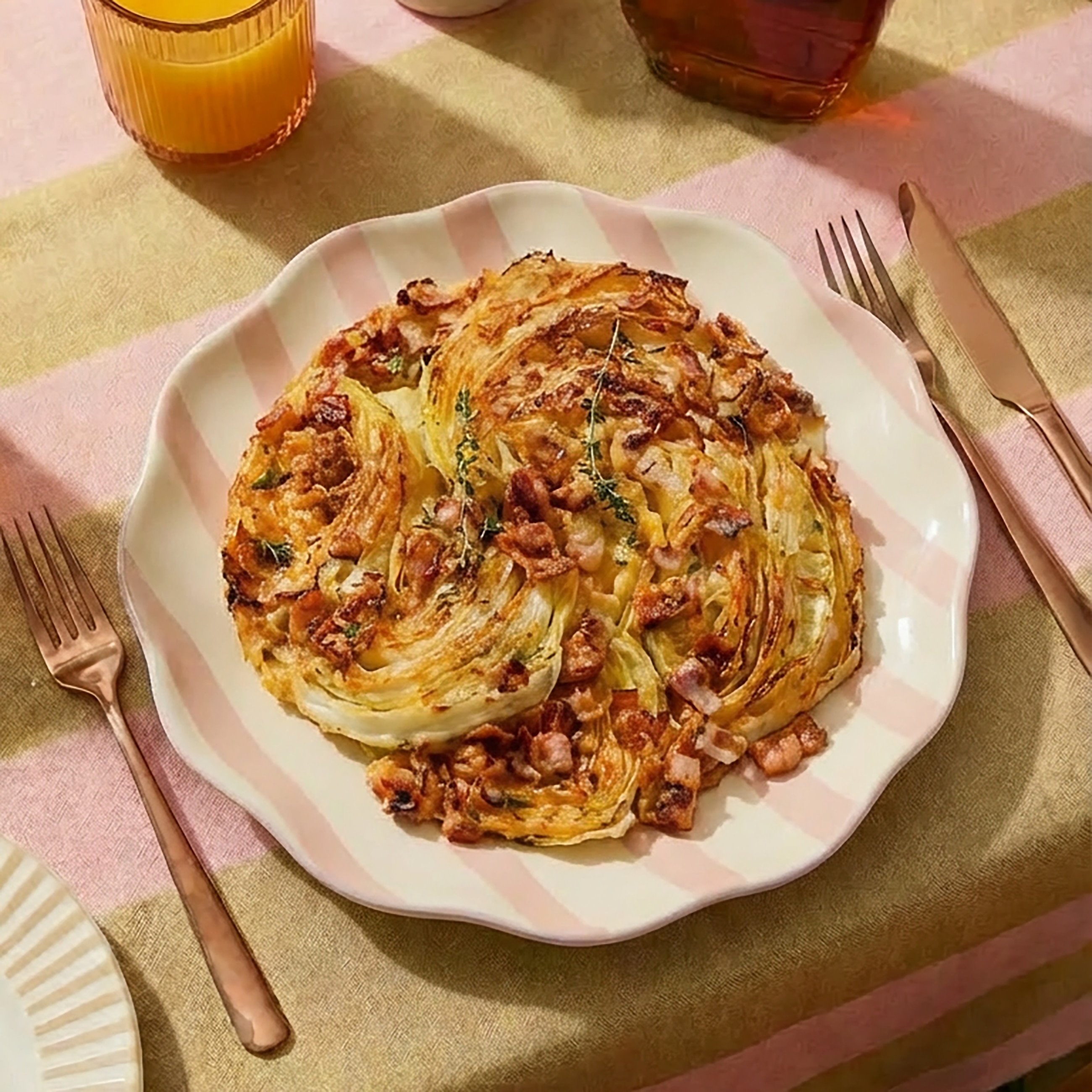 Cabbage & Bacon Gratin