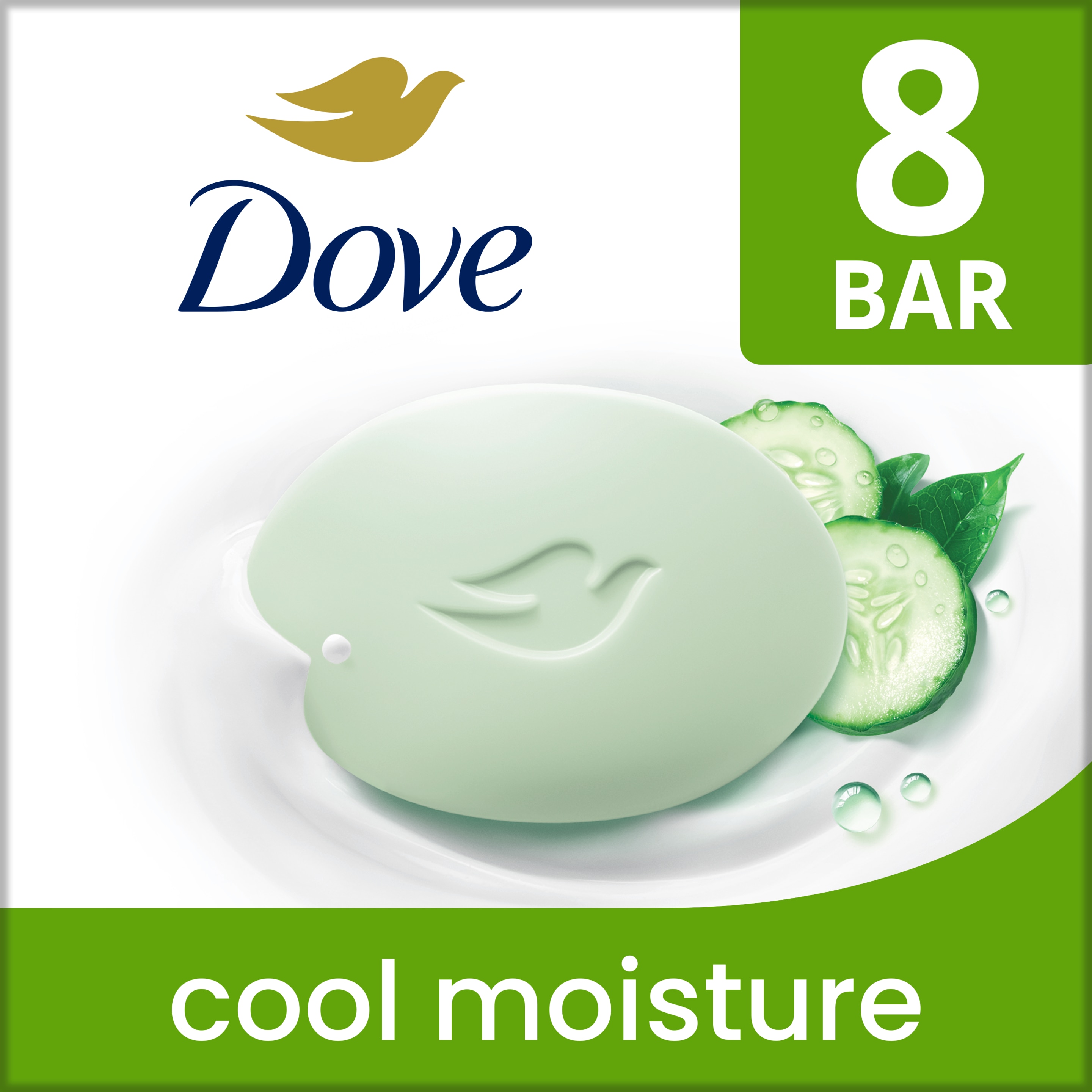 Dove Cool Moisture Beauty Bar 3.75 oz 8 Bar packshot